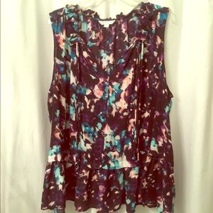 Plus Size Sleeveless Blouse